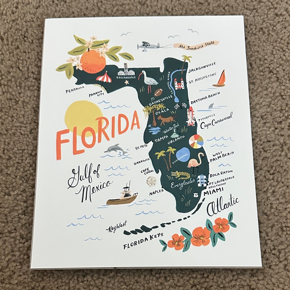 Rifle Paper Co. Illustrated Art Print Florida